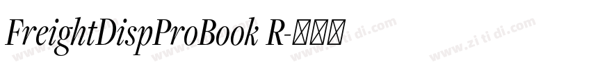 FreightDispProBook R字体转换